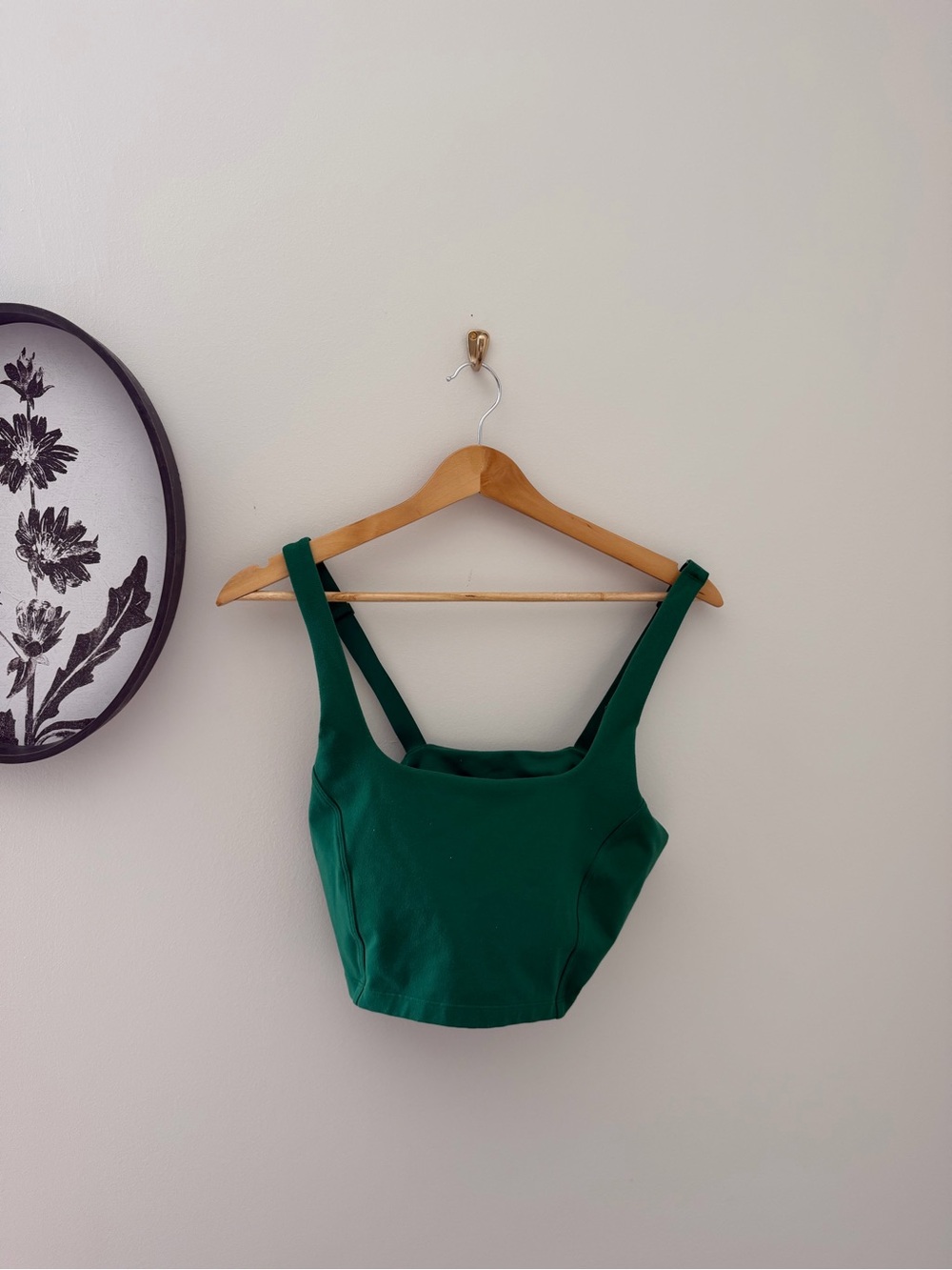 aerie Emerald Square-Neck Crop Tank